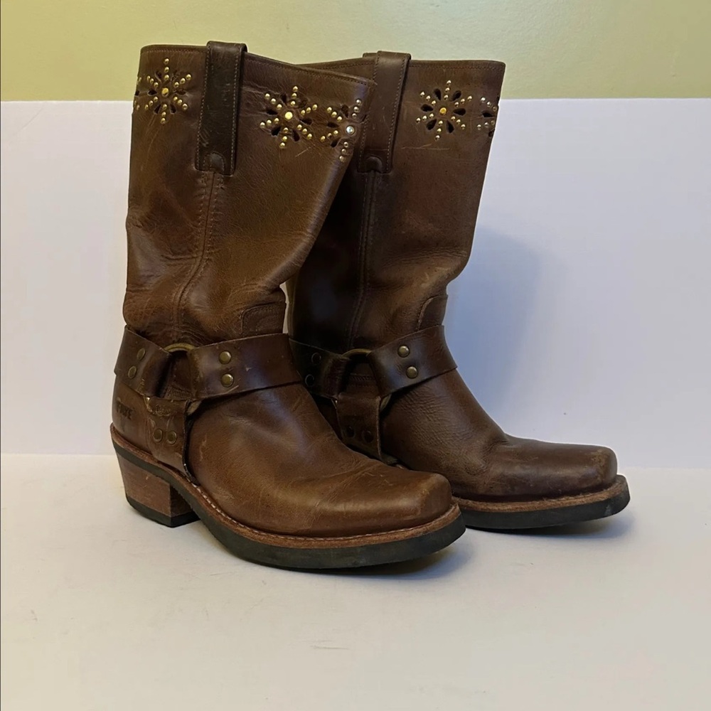 SOLD Frye Flower Harness Boots size 6